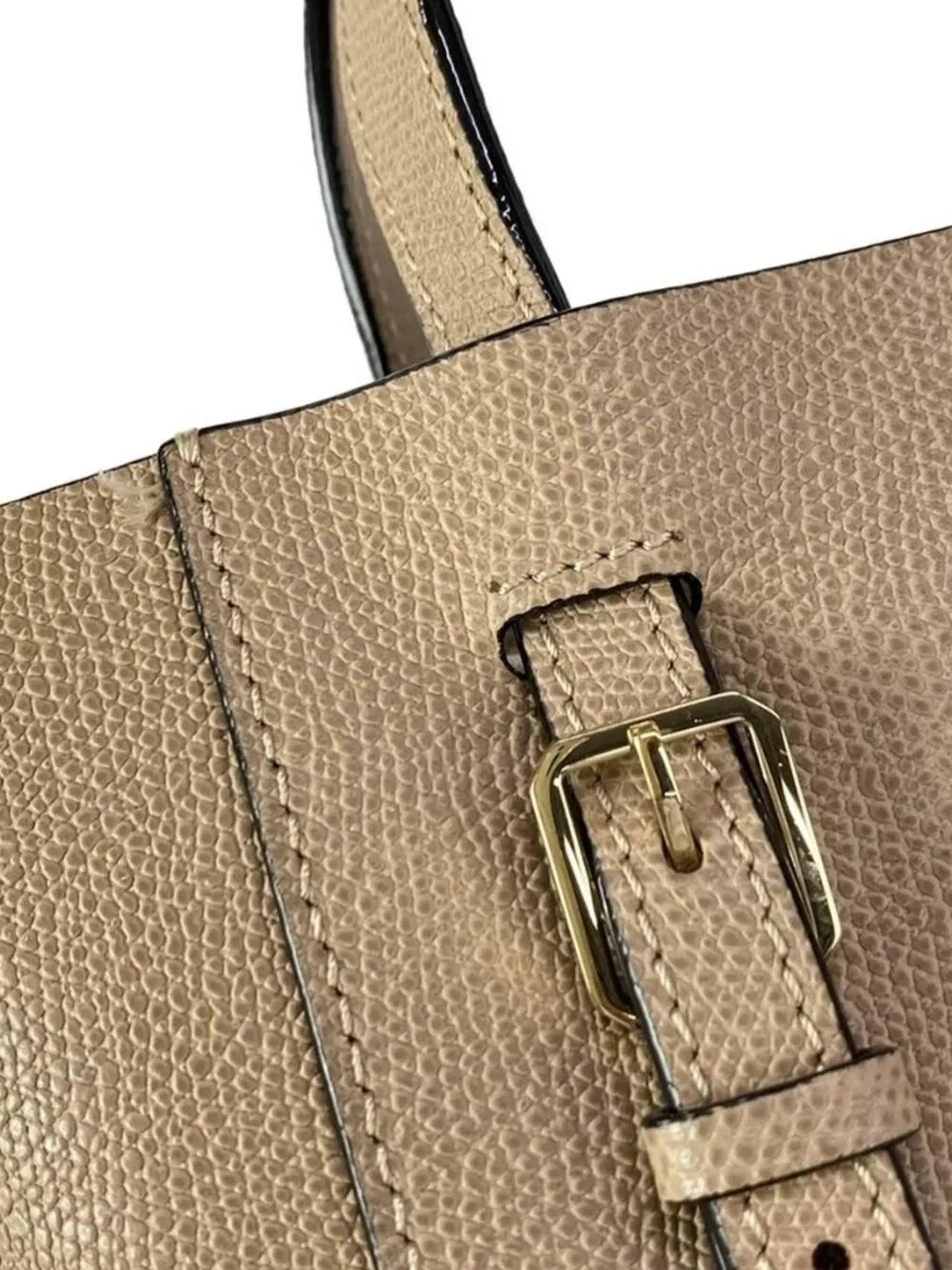 Valextra Bucket Bag Micro Shoulder Pink Beige Leather HANDBAG